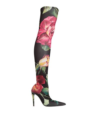 Shop Dolce & Gabbana Woman Boot Black Size 6.5 Polyester, Elastane