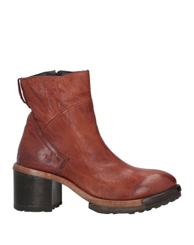 Moma Woman Ankle Boots Cocoa Size 11 Soft Leather In Brown