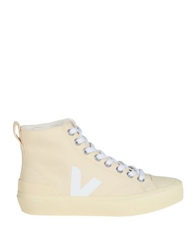 Veja Wata Ii Woman Sneakers Cream Size 7.5 Organic Cotton In White