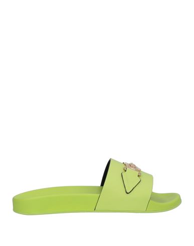 Versace Man Sandals Acid Green Size 12.5 Calfskin
