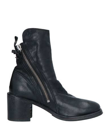 MOMA MOMA WOMAN ANKLE BOOTS BLACK SIZE 9 SOFT LEATHER