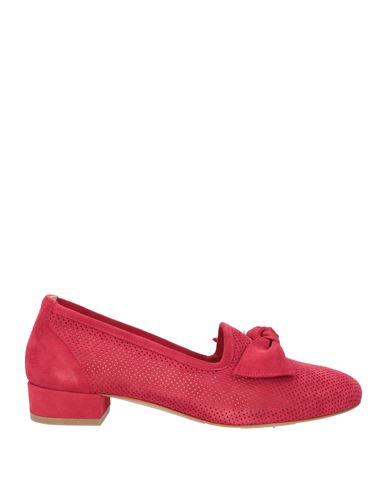 Roberto Della Croce Woman Loafers Red Size 11 Soft Leather