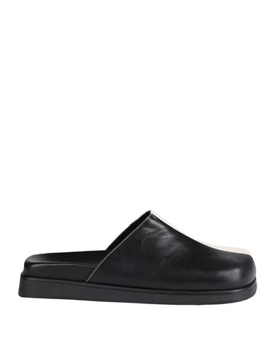 Alohas Whiz Leather Mule In Black