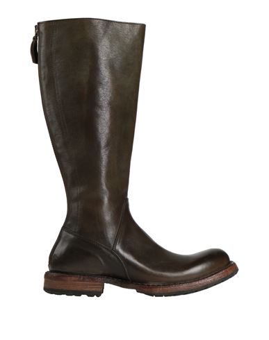Moma Woman Knee Boots Dark Brown Size 11 Soft Leather In Green