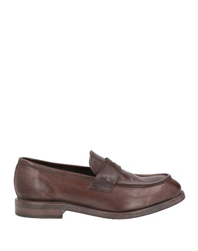 Moma Man Loafers Dark Brown Size 14 Soft Leather In Brown