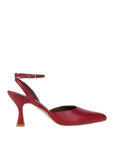 Alohas Cinderella Lipstick Red Magenta Woman Pumps Red Size 7.5 Soft Leather In Red