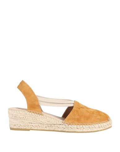 Natural World Woman Espadrilles Mustard Size 11 Soft Leather In Yellow