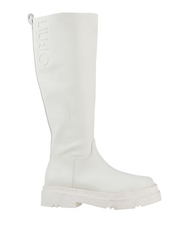 Liu •jo Woman Knee Boots White Size 9 Textile Fibers