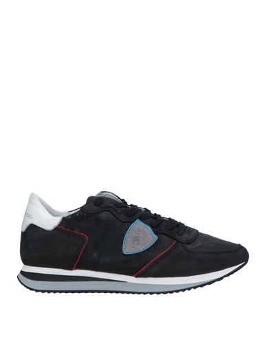 Philippe Model Man Sneakers Black Size 11 Soft Leather, Textile Fibers