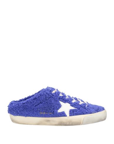 Golden Goose Woman Sneakers Blue Size 9 Textile Fibers, Soft Leather
