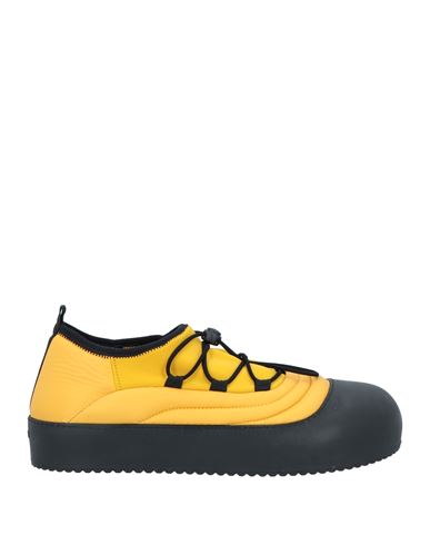 Vic Matie Vic Matiē Man Sneakers Ocher Size 9 Textile Fibers, Rubber In Yellow