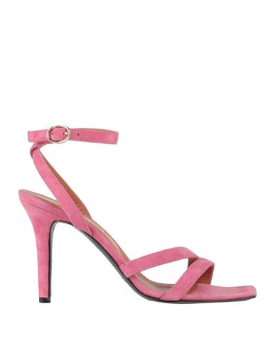 Via Roma 15 Woman Sandals Pink Size 7 Soft Leather