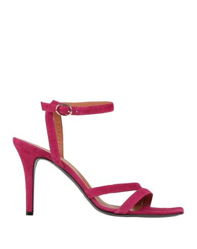 Via Roma 15 Woman Sandals Magenta Size 10 Soft Leather