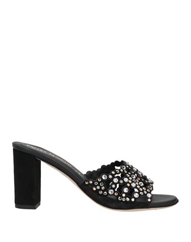 Chiara Pasquini Woman Sandals Black Size 11 Soft Leather