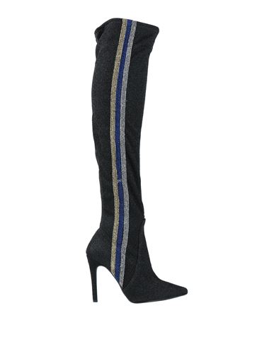Ripa Woman Knee Boots Black Size 10 Textile Fibers