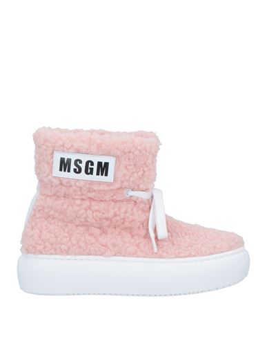 Shop Msgm Toddler Girl Ankle Boots Light Pink Size 10c Textile Fibers