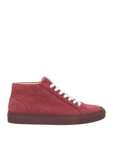 Fedeli Woman Sneakers Brick Red Size 8 Soft Leather