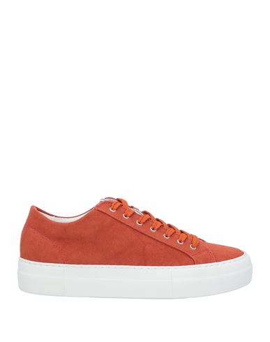 Fedeli Woman Sneakers Rust Size 10 Cotton In Red