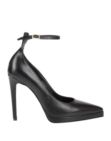 Giampaolo Viozzi Woman Pumps Black Size 10 Soft Leather