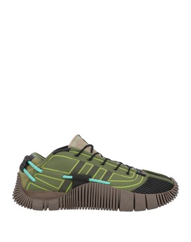 Adidas Originals Man Sneakers Military Green Size 10 Textile Fibers
