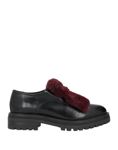Pollini Woman Lace-up Shoes Black Size 9 Soft Leather