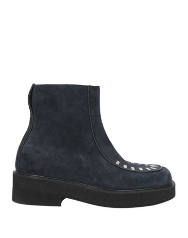 Marni Man Ankle Boots Midnight Blue Size 9 Soft Leather