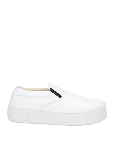 Marni Man Sneakers White Size 12 Soft Leather