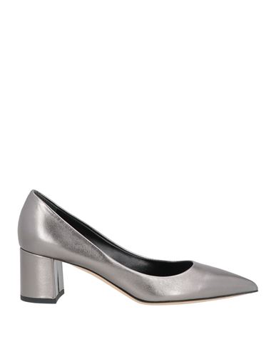 Ninalilou Woman Pumps Lead Size 9 Soft Leather In Grey