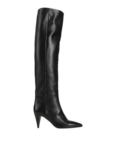STRATEGIA STRATEGIA WOMAN KNEE BOOTS BLACK SIZE 6 SOFT LEATHER