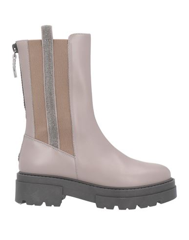 Fabiana Filippi Woman Ankle Boots Mauve Size 11 Soft Leather In Purple