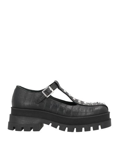PINKO PINKO WOMAN LOAFERS BLACK SIZE 8 SOFT LEATHER 