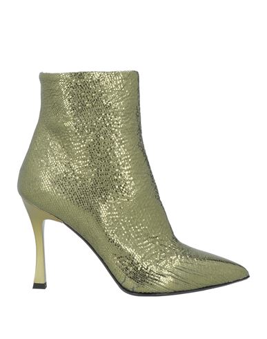 Isabelle  Paris Isabelle Paris Woman Ankle Boots Military Green Size 9 Soft Leather