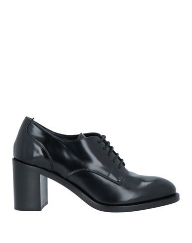 Lafayette 148 Woman Lace-up Shoes Black Size 11 Soft Leather