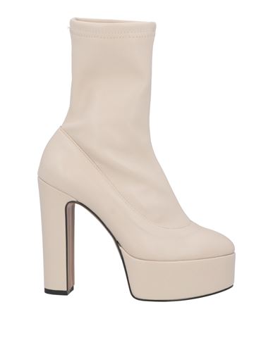 Nila & Nila Woman Ankle Boots Cream Size 8 Textile Fibers In White