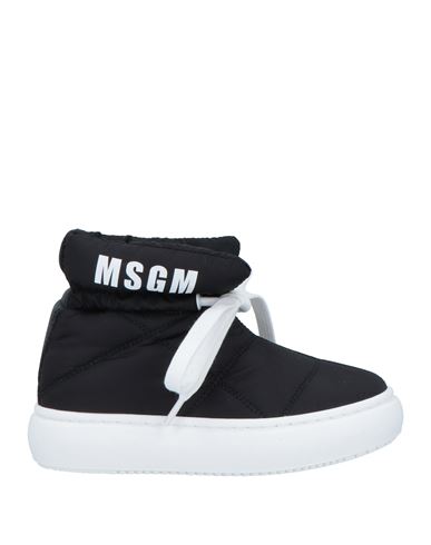 Shop Msgm Toddler Girl Ankle Boots Black Size 10c Textile Fibers