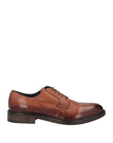 Moma Man Lace-up Shoes Tan Size 8 Calfskin In Brown