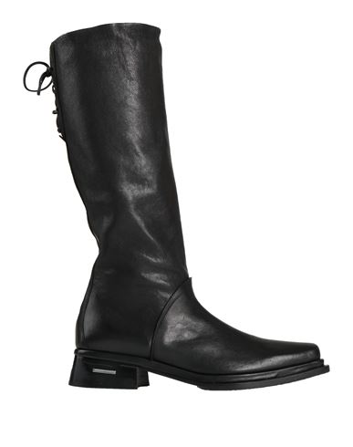 Malloni Woman Knee Boots Black Size 9 Soft Leather