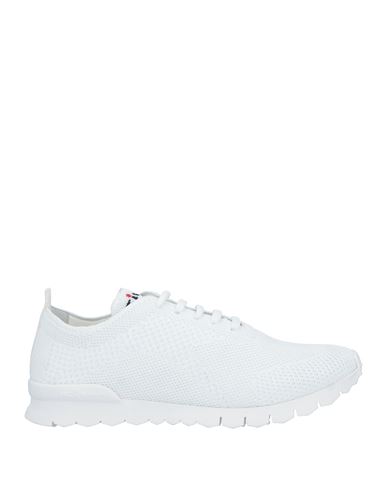 Kiton Man Sneakers White Size 7 Textile Fibers