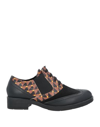 Daniele Ancarani Woman Lace-up Shoes Black Size 9 Soft Leather