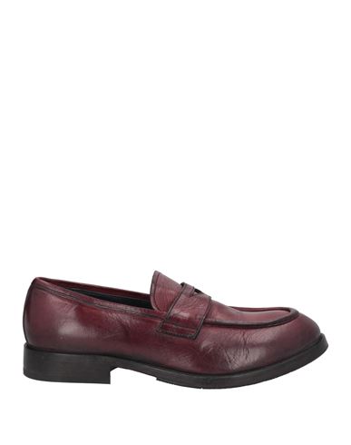 Moma Man Loafers Burgundy Size 13 Calfskin In Red