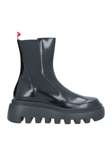 Vic Matie Vic Matiē Woman Ankle Boots Black Size 10 Soft Leather, Textile Fibers