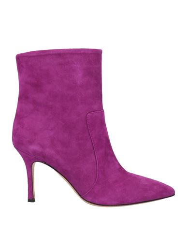 The Seller Woman Ankle Boots Mauve Size 8 Soft Leather In Purple