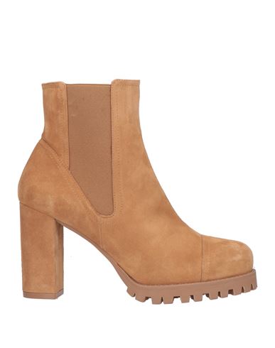 Stuart Weitzman Woman Ankle Boots Camel Size 8.5 Soft Leather In Beige