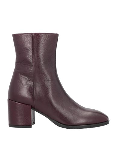 Carmens Woman Ankle Boots Burgundy Size 11 Soft Leather In Red