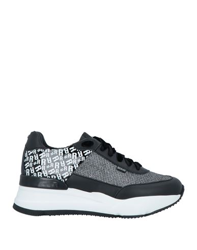 Rucoline Woman Sneakers Black Size 9 Soft Leather, Textile Fibers
