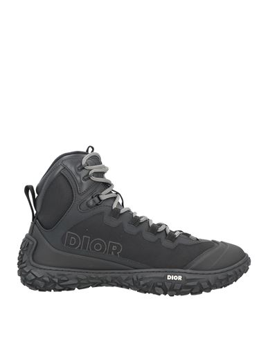 Dior Homme Man Ankle Boots Black Size 7 Soft Leather, Textile Fibers