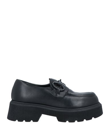 Nila & Nila Woman Loafers Black Size 8 Soft Leather