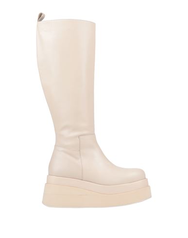 Paloma Barceló Woman Boot Beige Size 8 Soft Leather In White