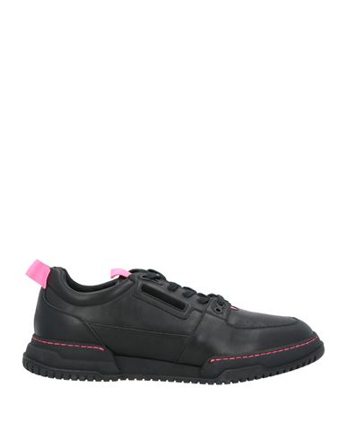 Marcelo Burlon County Of Milan Marcelo Burlon Man Sneakers Black Size 11 Soft Leather In Black