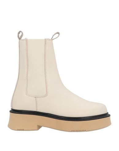 Nila & Nila Woman Ankle Boots Cream Size 6 Soft Leather In White